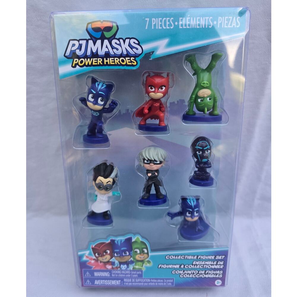 PJ Masks Power Heroes 7 Piece Collectible Figure Set Just Play 24844 New Sealed